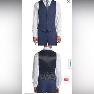J. Ferrar Mens Slim Slim Fit Suit Vest 
LARGE